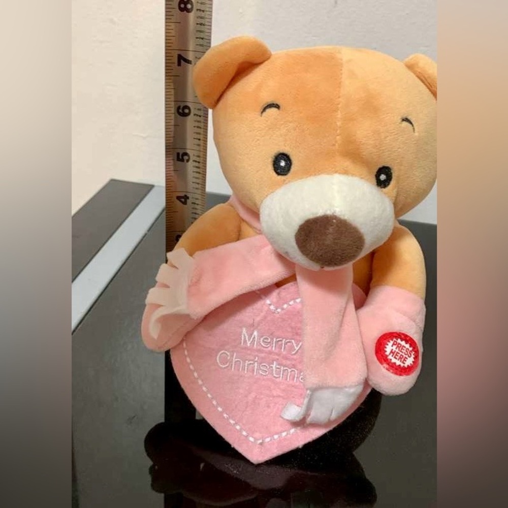 Pink and Brown Teddy Bear Plush Toy